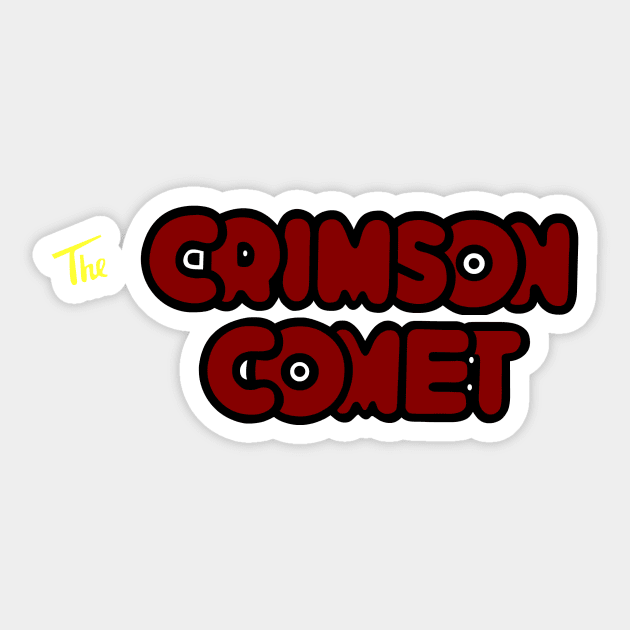 The Crimson Comet Sticker by CoverTales